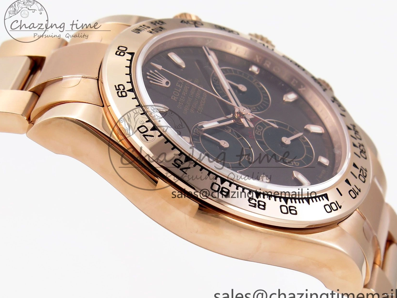 MiroTime 0302 Daytona 116505 KING 1:1 Best Edition Chocolate Dial on RG Bracelet SH OdorResistant 1932